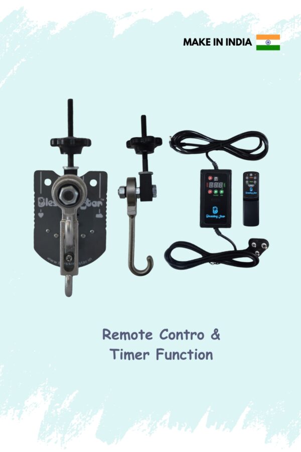 BLESSING STAR Remote Controlled Automatic baby Cradle Automation Kit for Your Manual Cradle with Timer