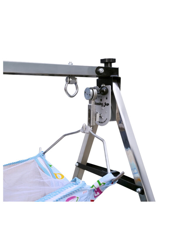 Blessing Star Automatic Folding Baby Cradle | Ghodiyu | Crib | Swing | Jhula